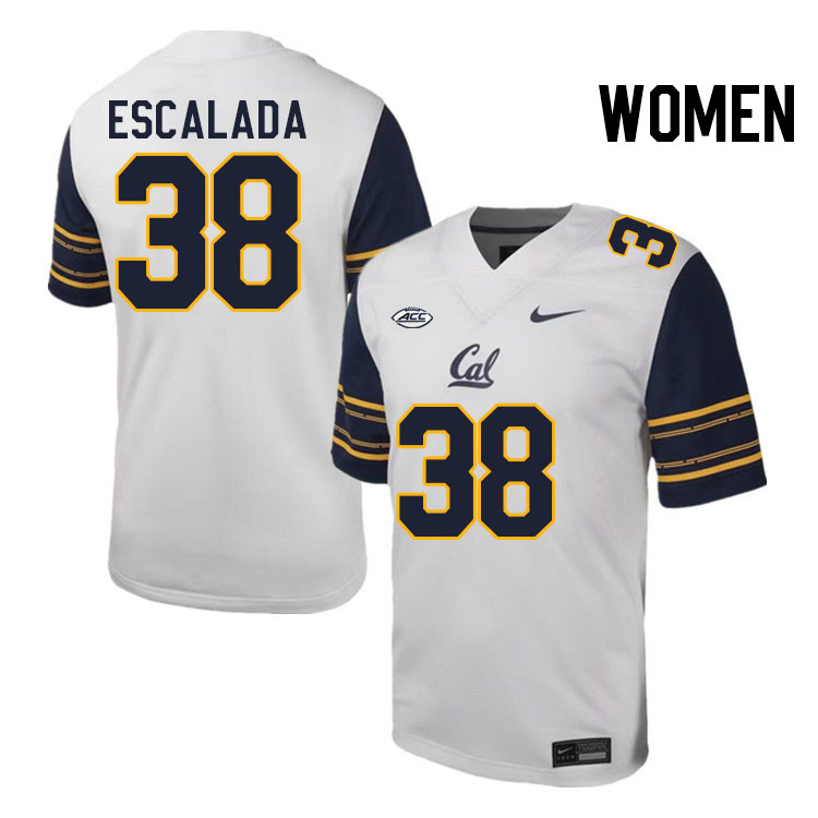 Women #38 Nate Escalada California Golden Bears ACC Conference College Football Jerseys Stitched Sal